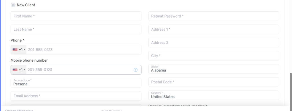 Enter Your Details